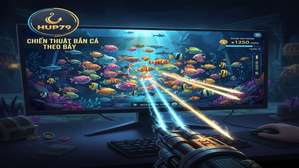 Bắn cá theo bầy