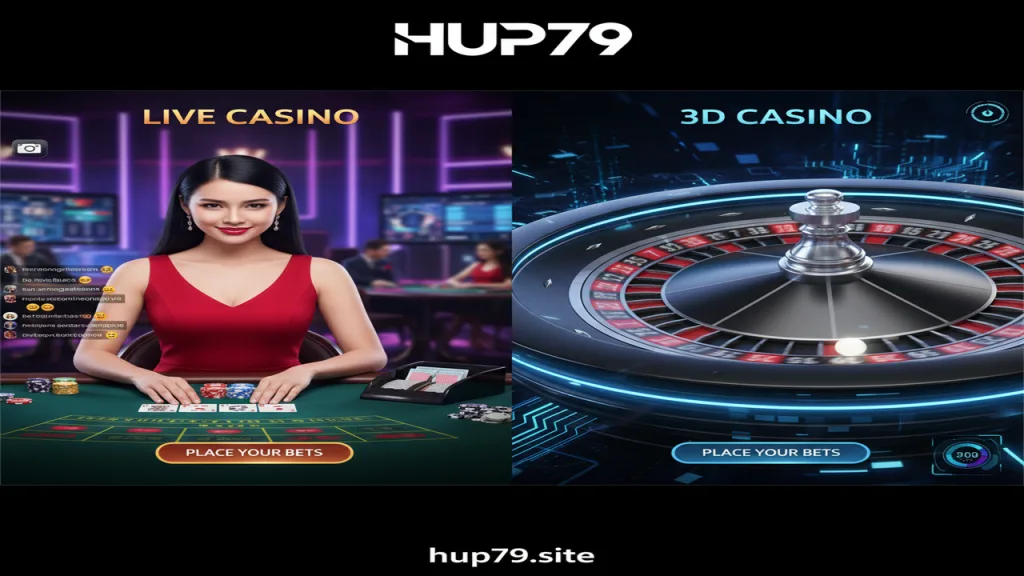 Live Casino là gì? So sánh với game 3D